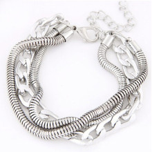 Fashion Modeling silver chain bracelet wholesale alibaba